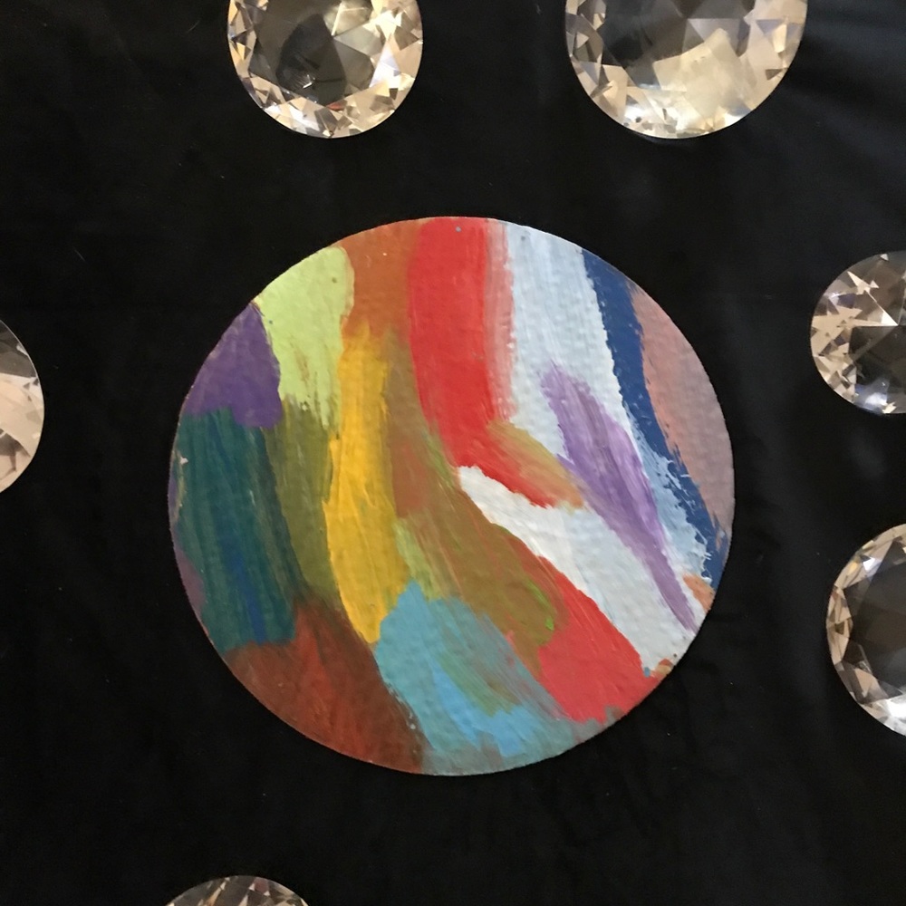 ColorfulTwo Sided Decor Handmade & Hand Design Plate